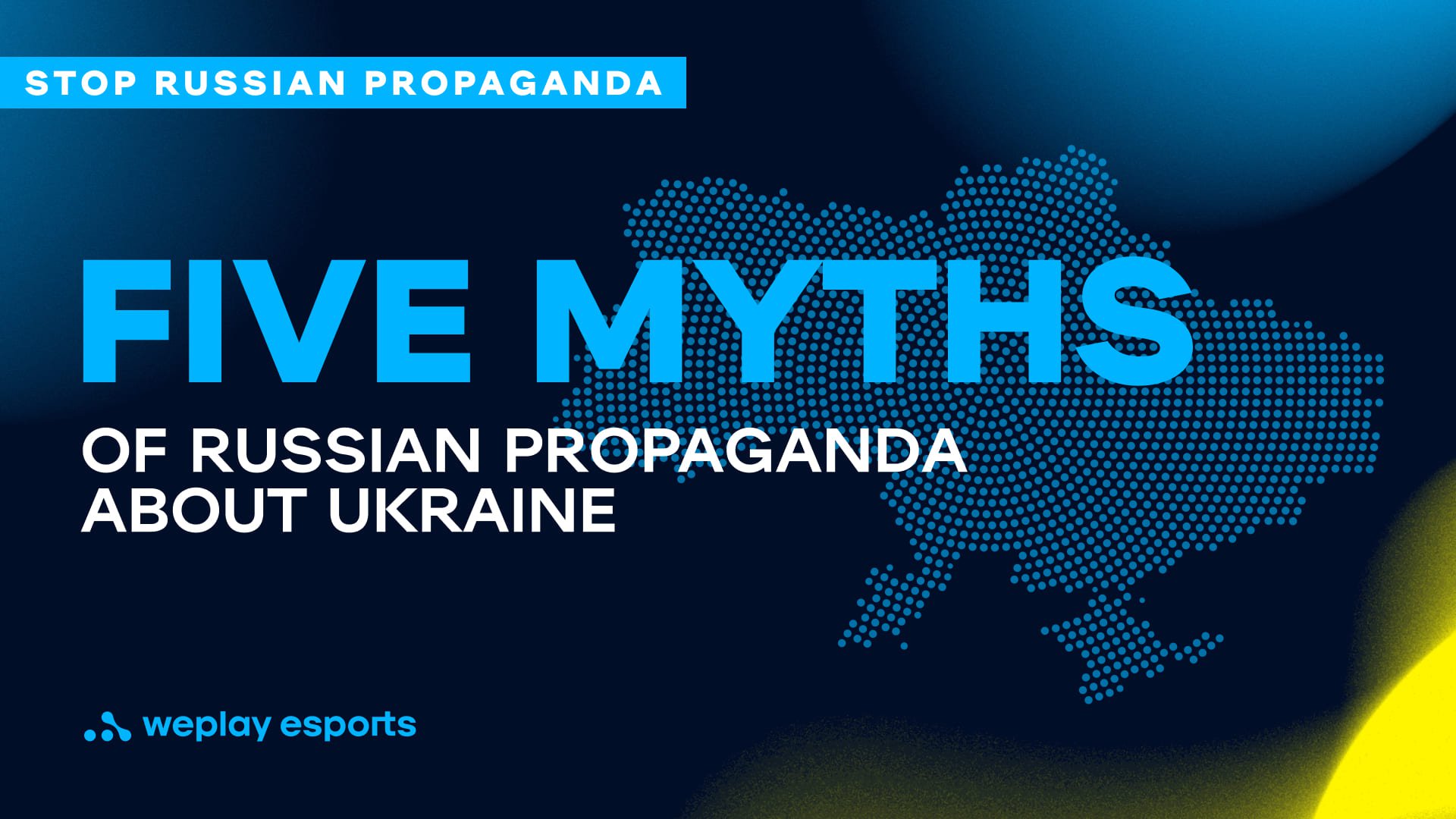 Five myths of russian propaganda about Ukraine. Credit: WePlay Holding