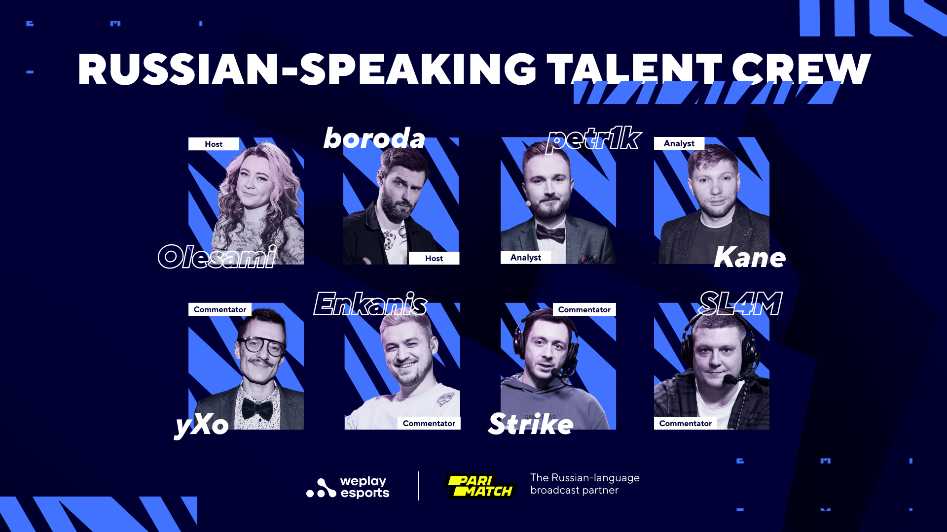 BLAST Premier 2022: Spring Groups Russian-speaking talent team. Visual: WePlay Holding