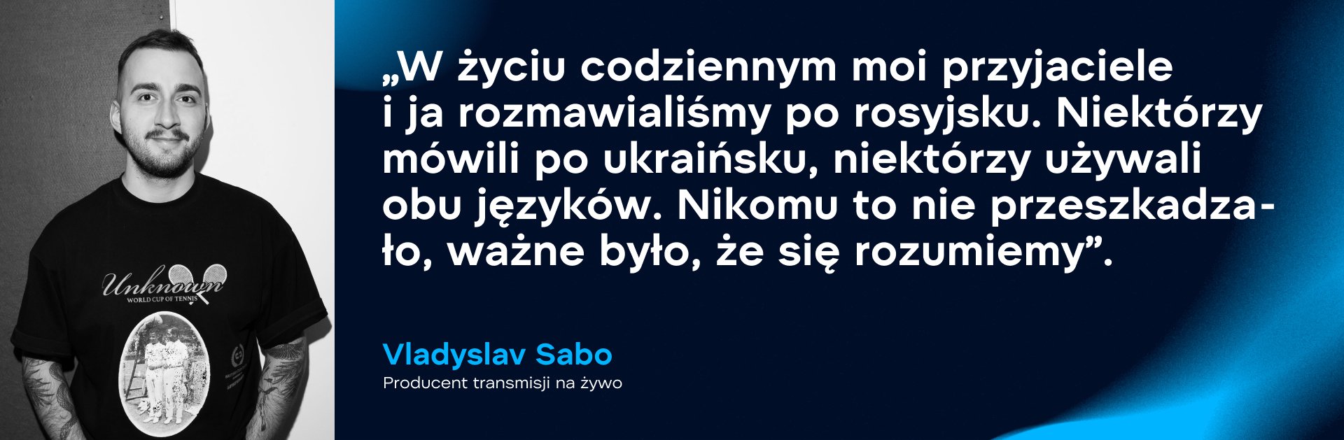 Vladyslav Sabo, producent transmisji na żywo. Zdjęcie: WePlay Holding