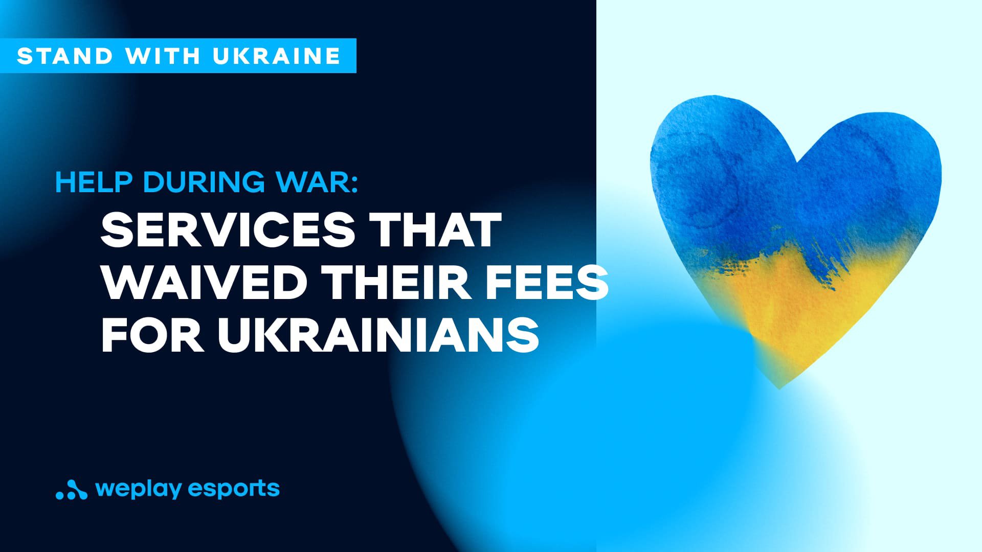 Help during war: services that waived their fees for Ukrainians