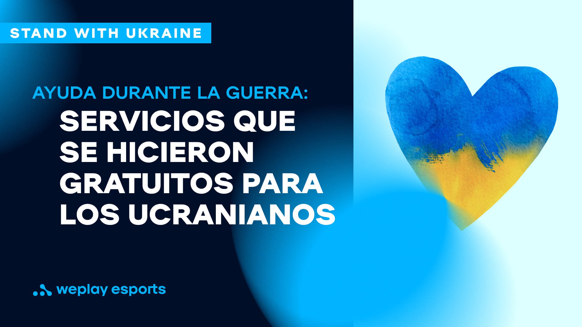 Ayuda durante la guerra: servicios que se hicieron gratuitos para los ucranianos. Foto: WePlay Holding