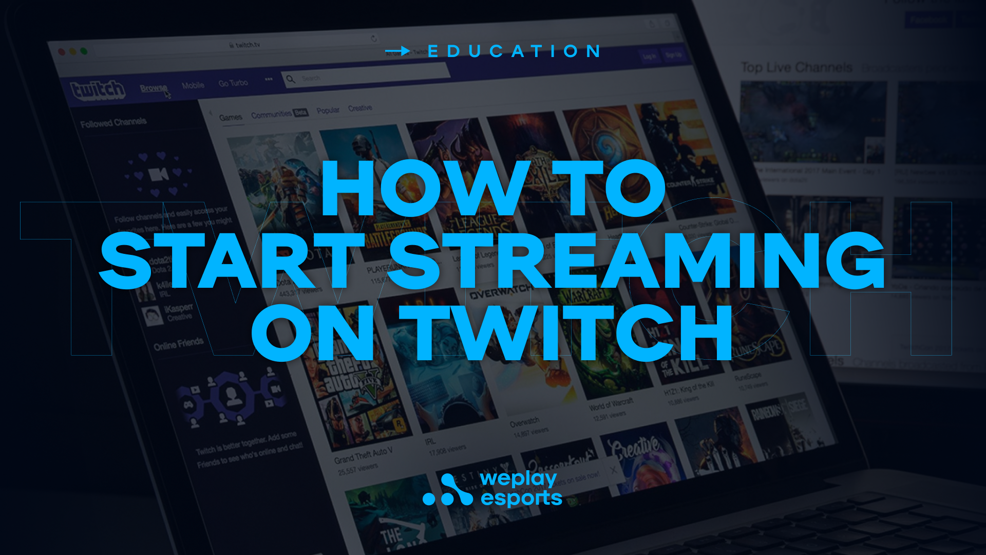 How to start streaming on Twitch. Image: WePlay Holding