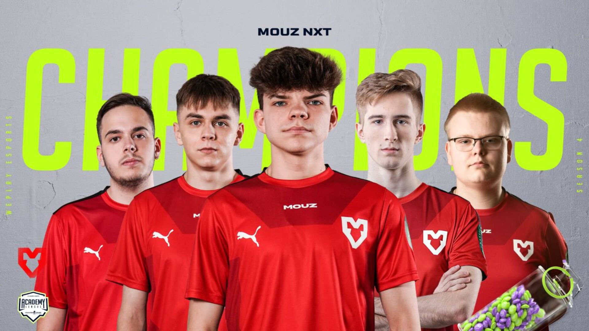 MOUZ NXT becomes the winner of WePlay Academy League Season 4. Visual: WePlay Holding