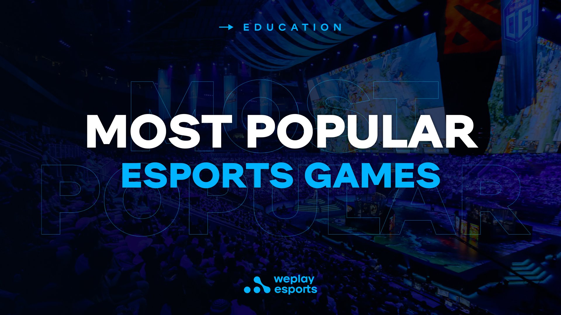 Most popular esports games. Image: WePlay Holding