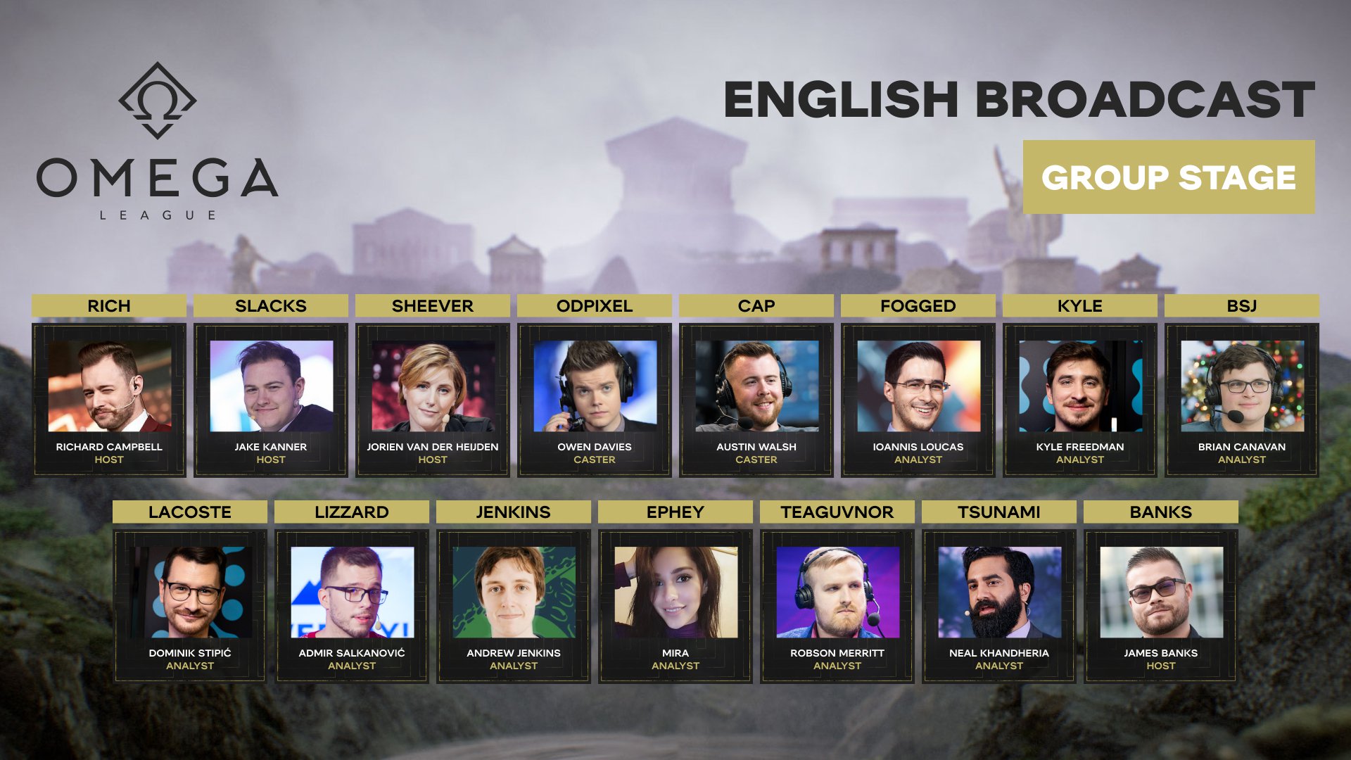 English broadcast Group Stage