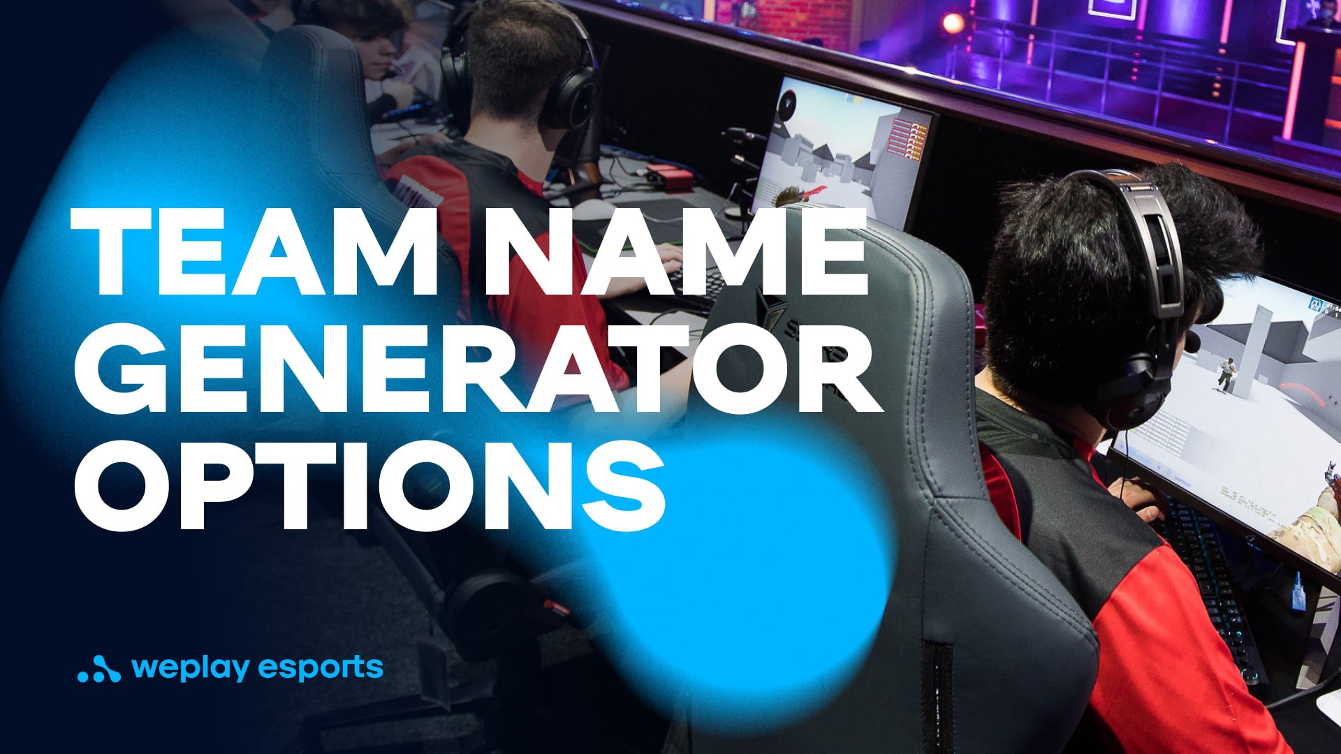 Team Name Generator Options. Credit: WePlay Holding