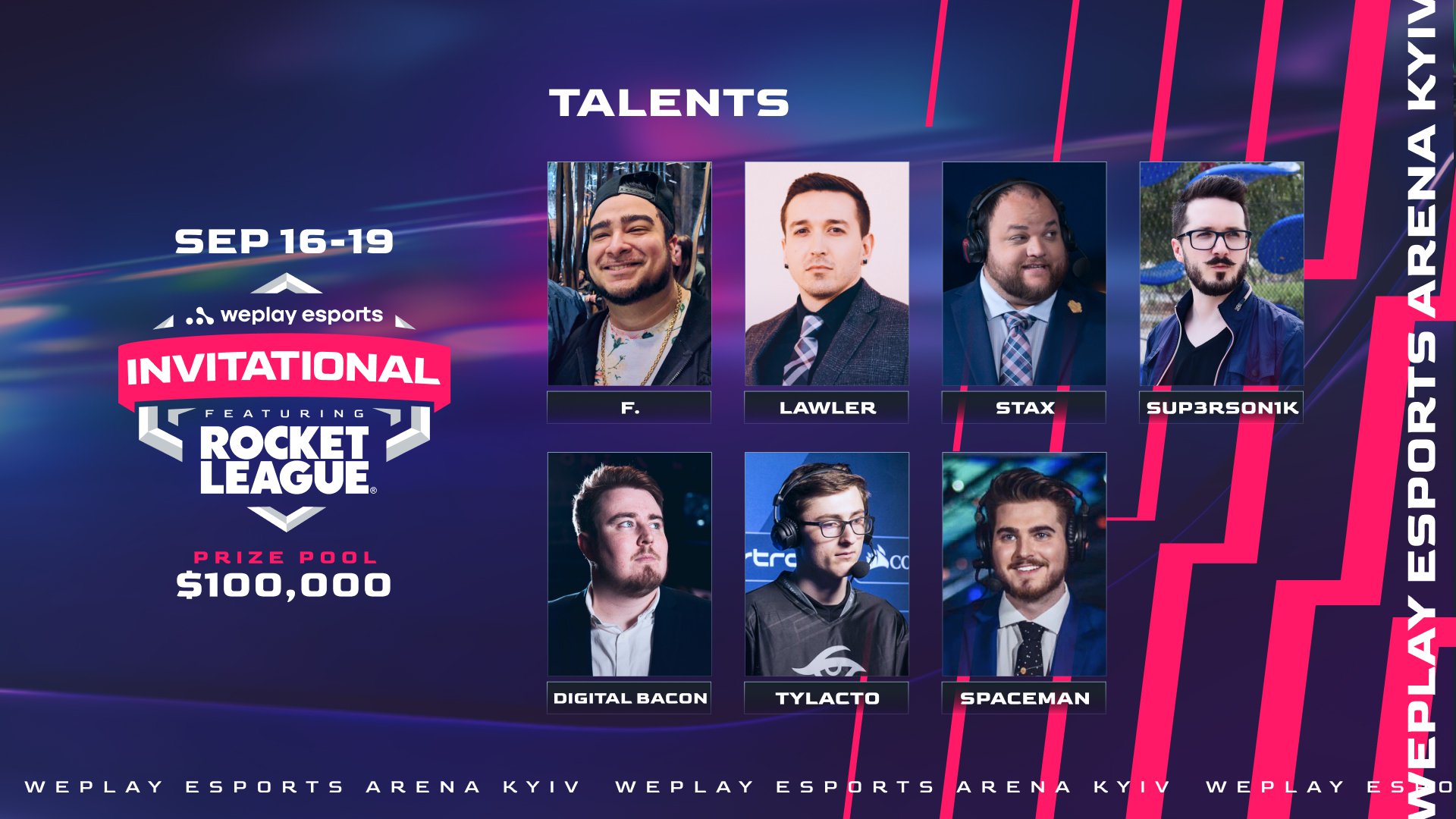 English-speaking talent crew of the WePlay Esports Invitational. Visual: WePlay Holding