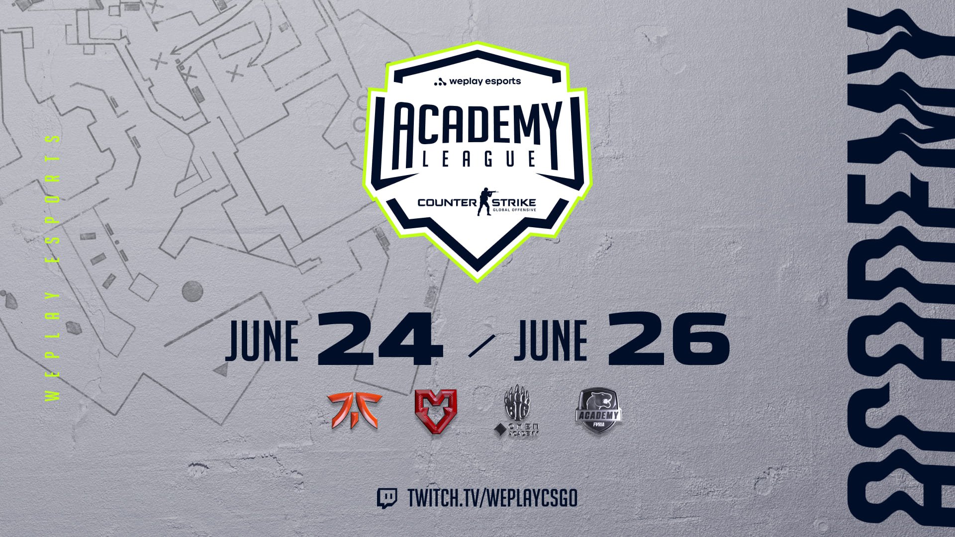 WePlay Academy League Season 4 Playoff Stage starts on June 24. Visual: WePlay Holding
