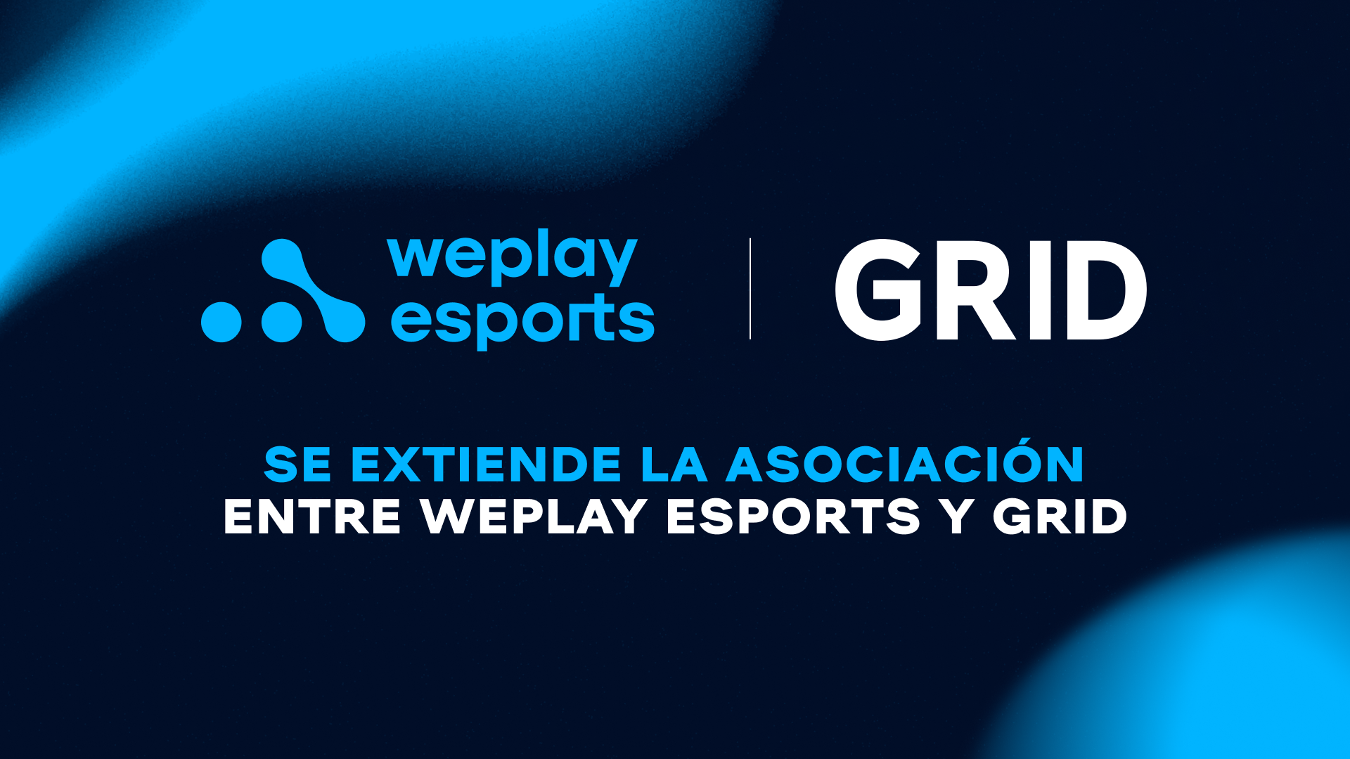 Se extiende la asociación entre WePlay Esports y GRID. Imagen: WePlay Holding