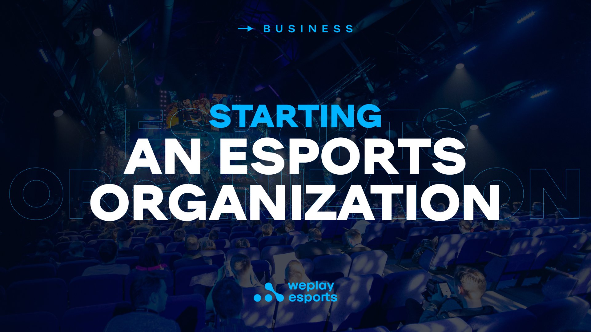 Starting an Esports Organization. Image: WePlay Holding