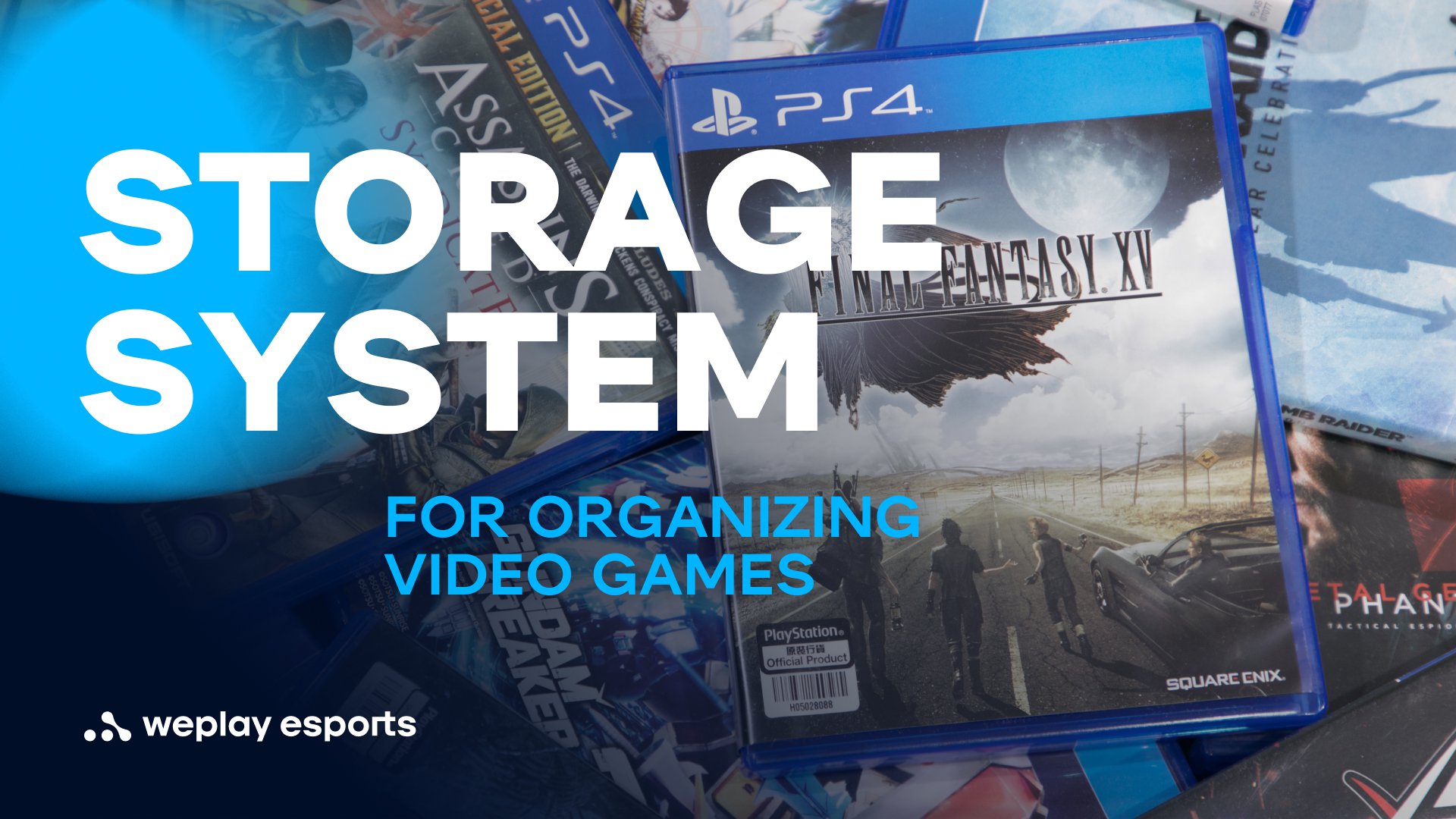 Storage system for organizing video games. Credit: WePlay Holding