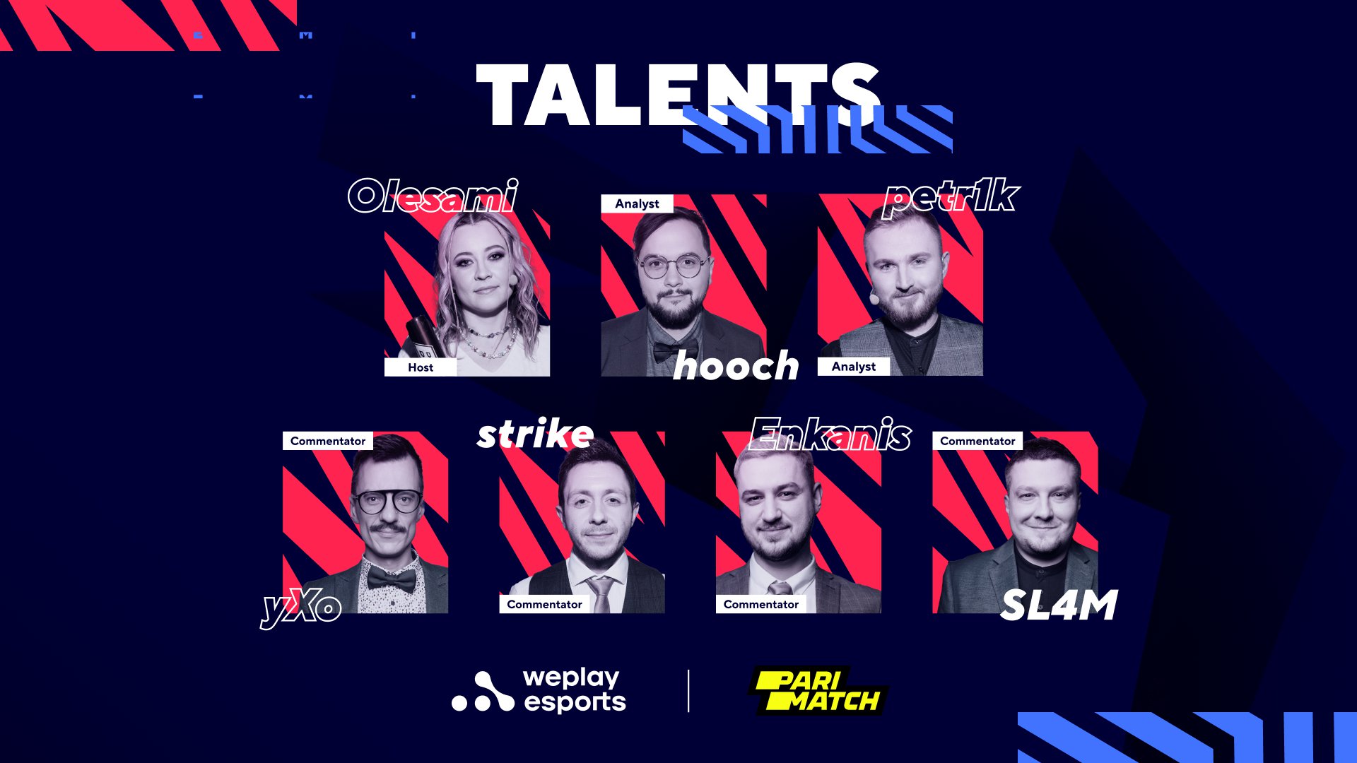 Russian-speaking talent crew of BLAST Premier: Fall Final 2021. Image: WePlay Holding