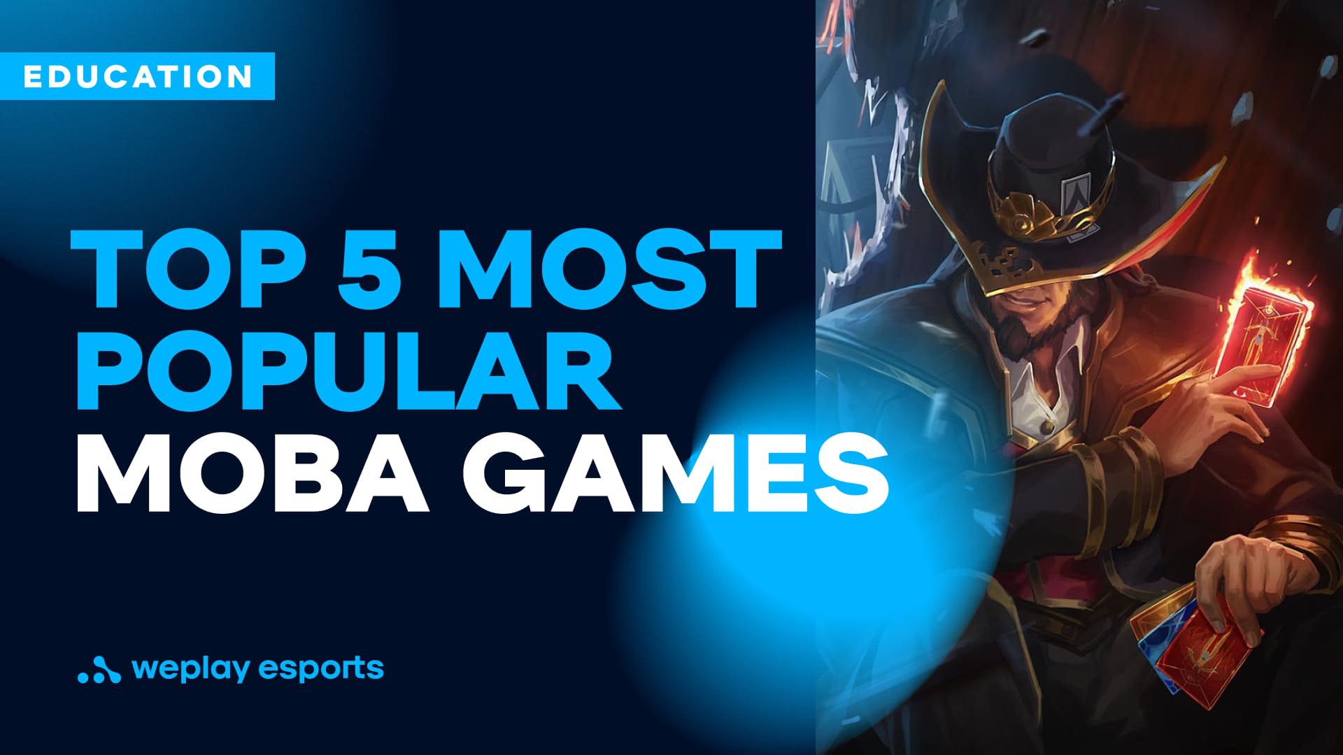 Top 5 most popular MOBA games. Credit: WePlay Holding