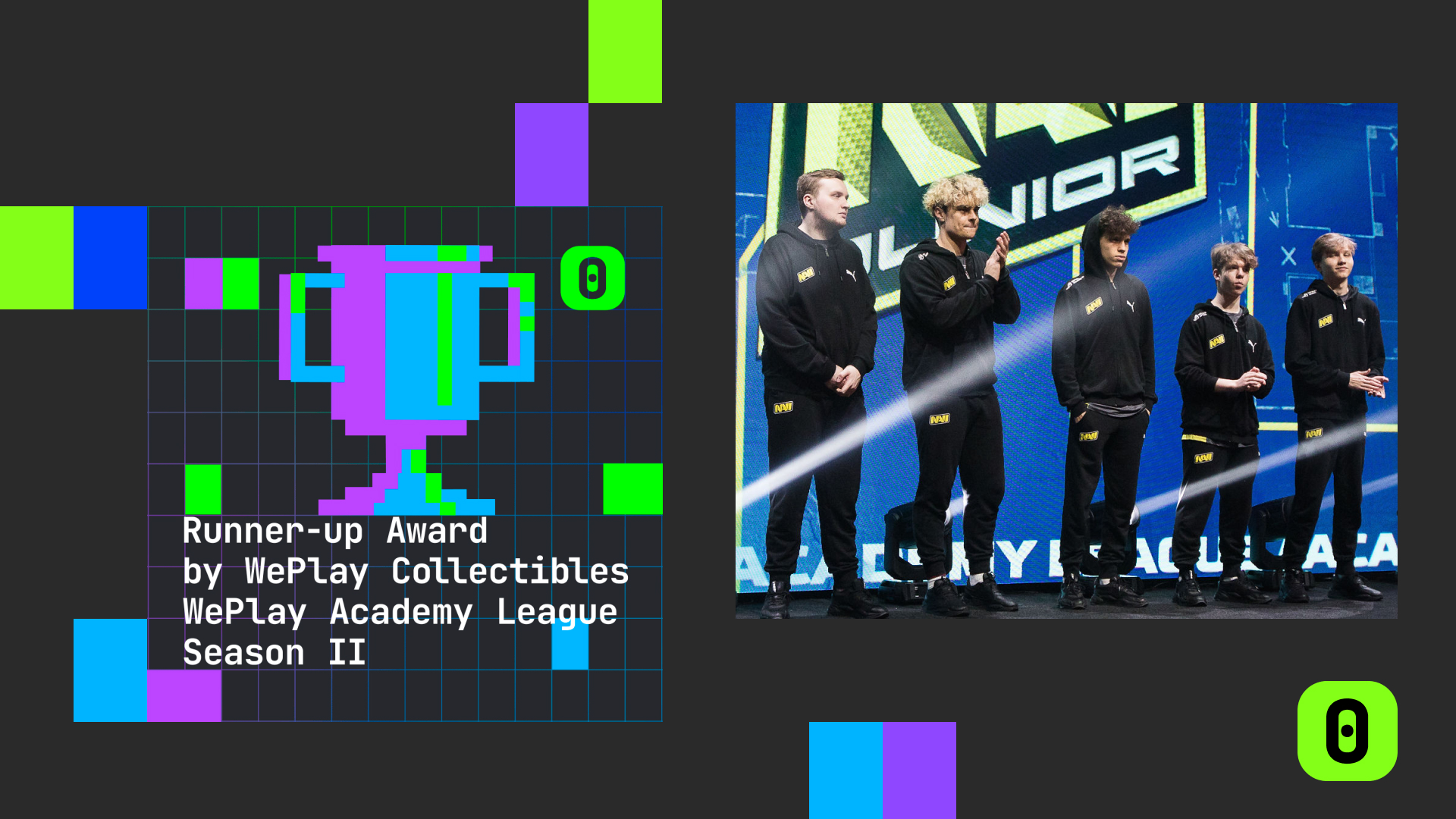 NAVI Junior received the Runnerup Award by WePlay Collectibles