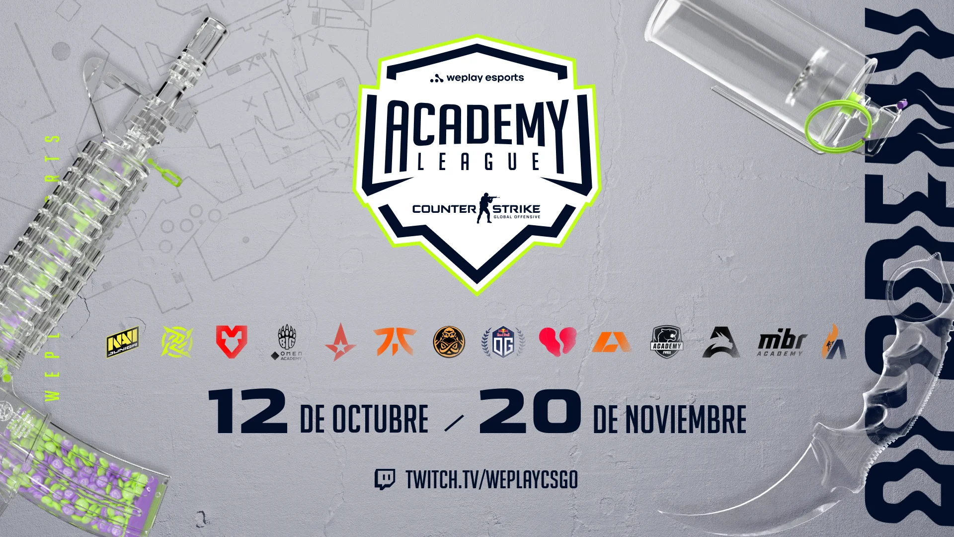 WePlay Academy League regresa en octubre. Imagen: WePlay Holding