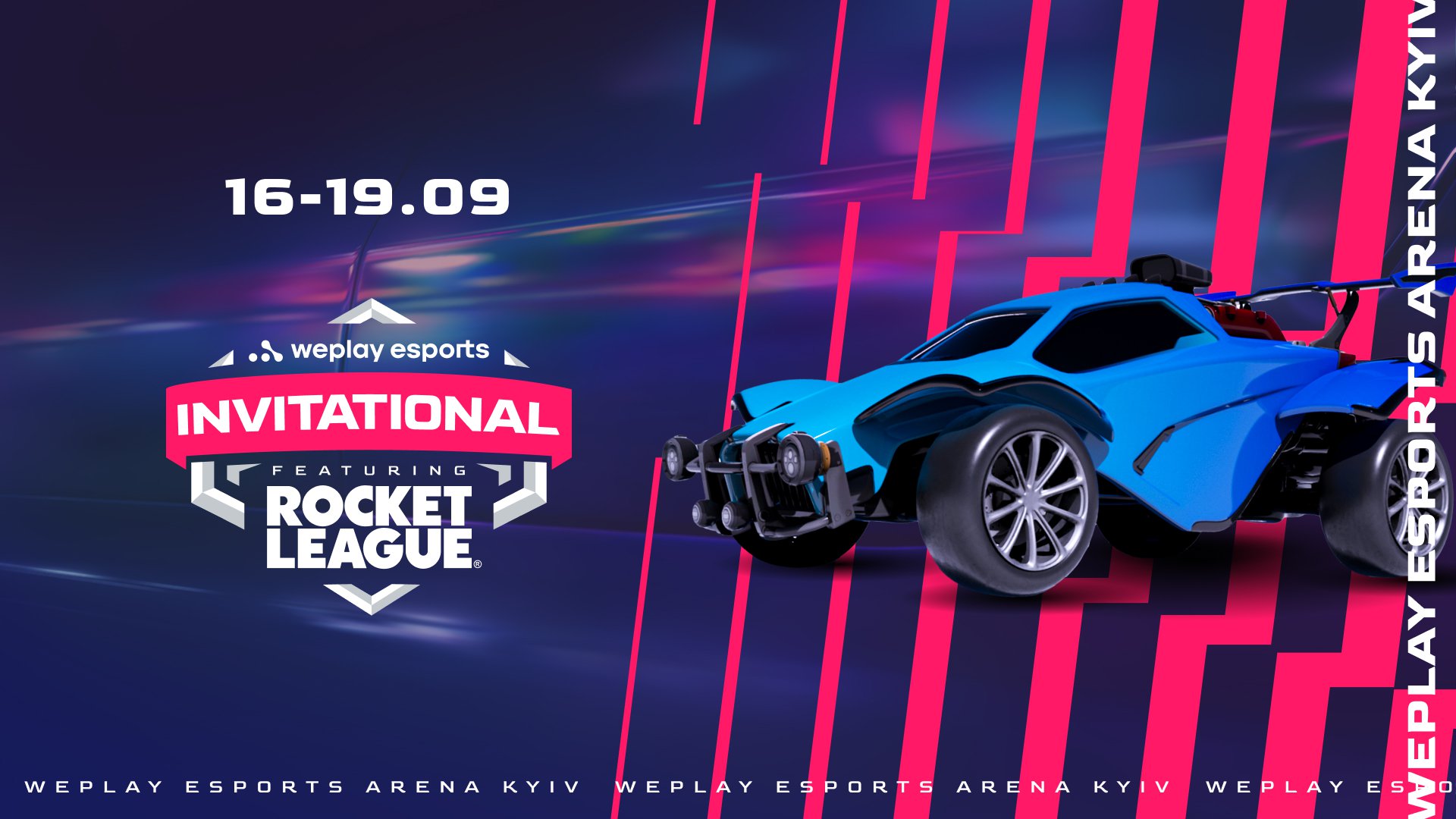 WePlay Esports Invitational: the first Rocket League tournament by WePlay Holding. Visual: WePlay Holding