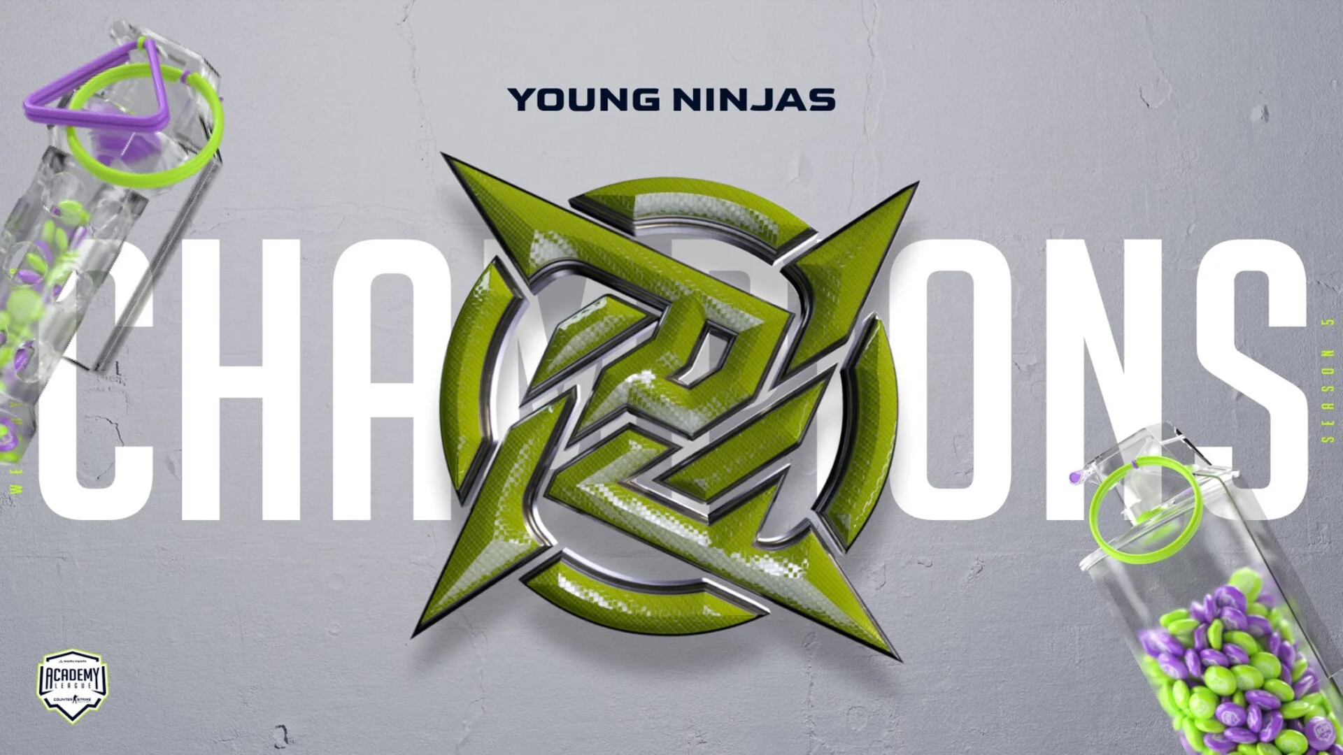 Young Ninjas 成为 WePlay Academy League第六季的冠军。图像： WePlay Holding