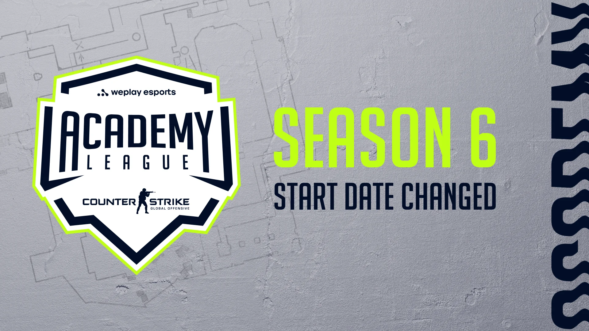 WePlay Academy League Season 6 start date changed. Visual: WePlay Holding