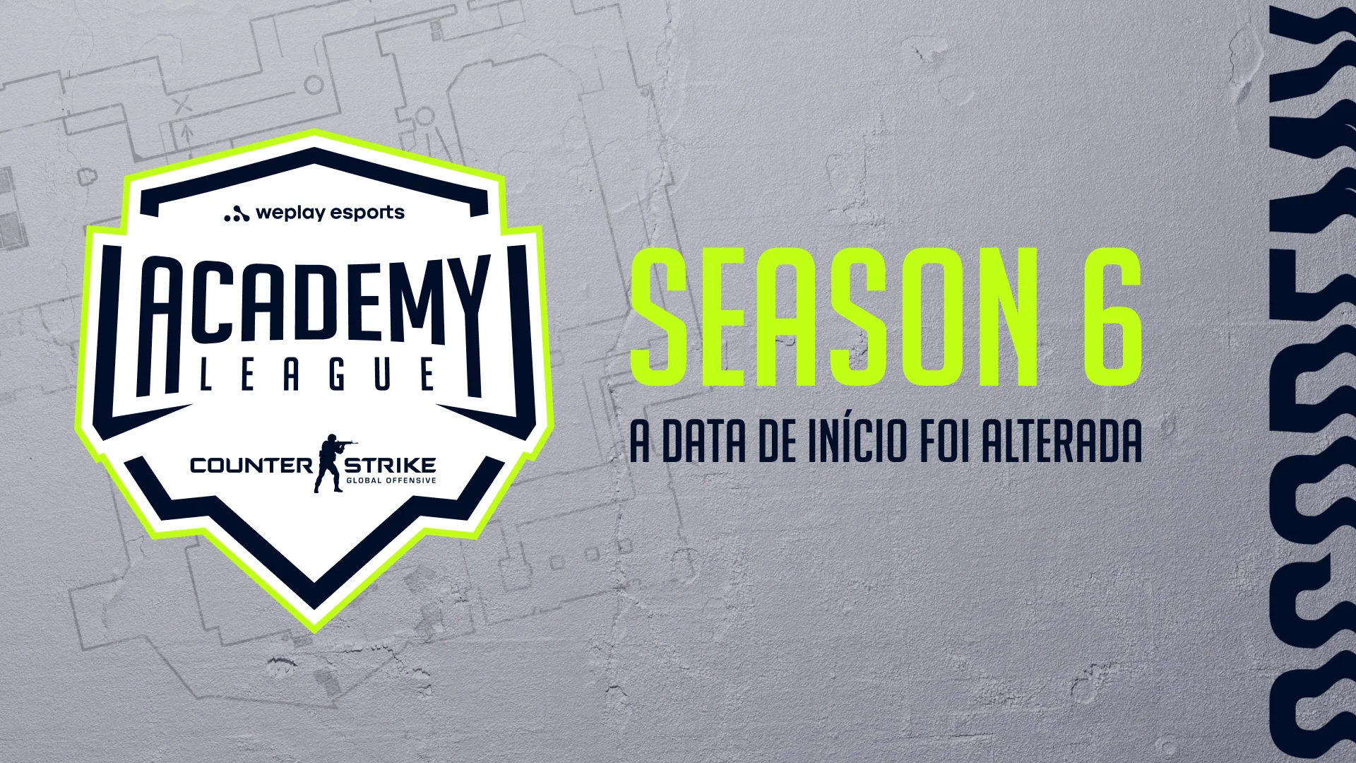A data de início de WePlay Academy League Season 6 foi alterada. Imagen: WePlay Holding