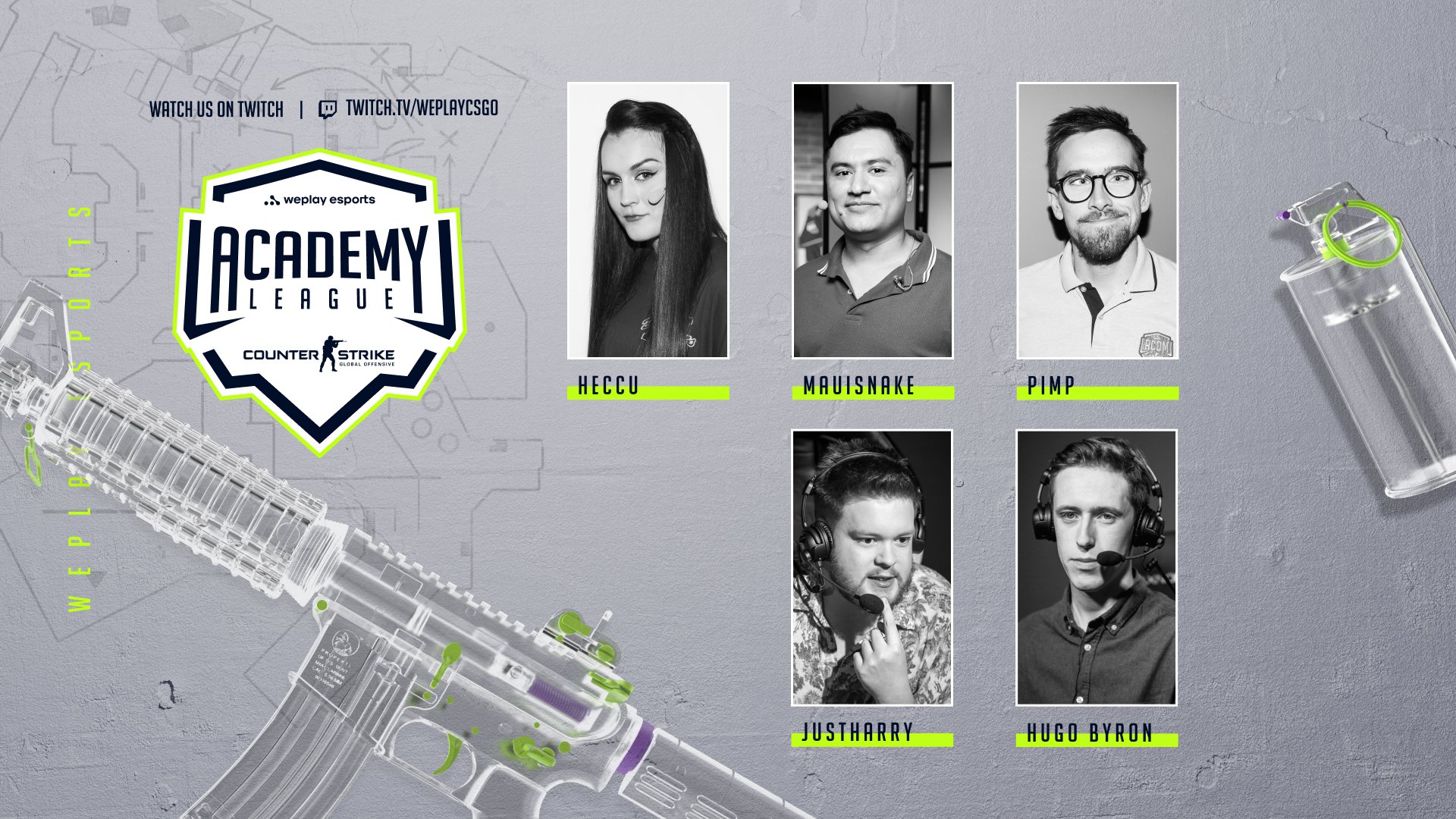 WePlay Academy League Season 3 English-speaking talent team.  Image: WePlay Holding
