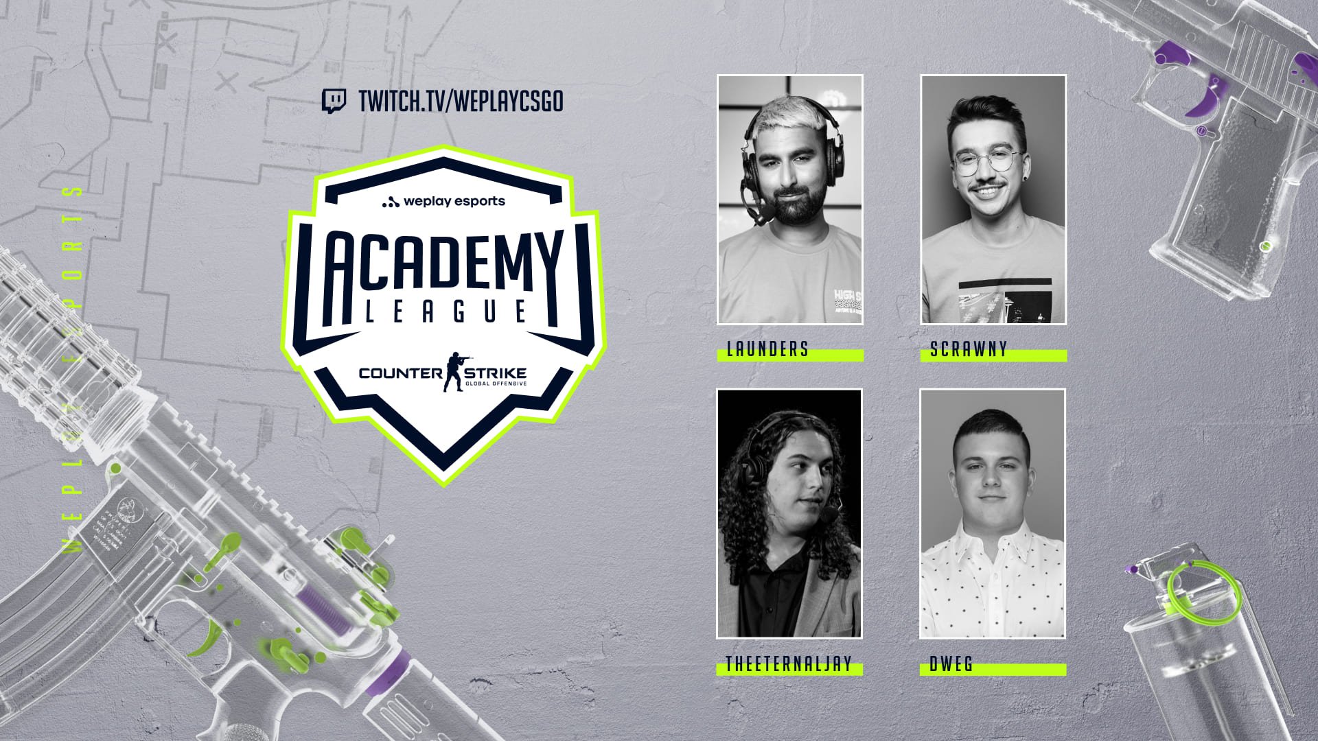 English-speaking talent team of the WePlay Academy League Season 4. Visual: WePlay Holding