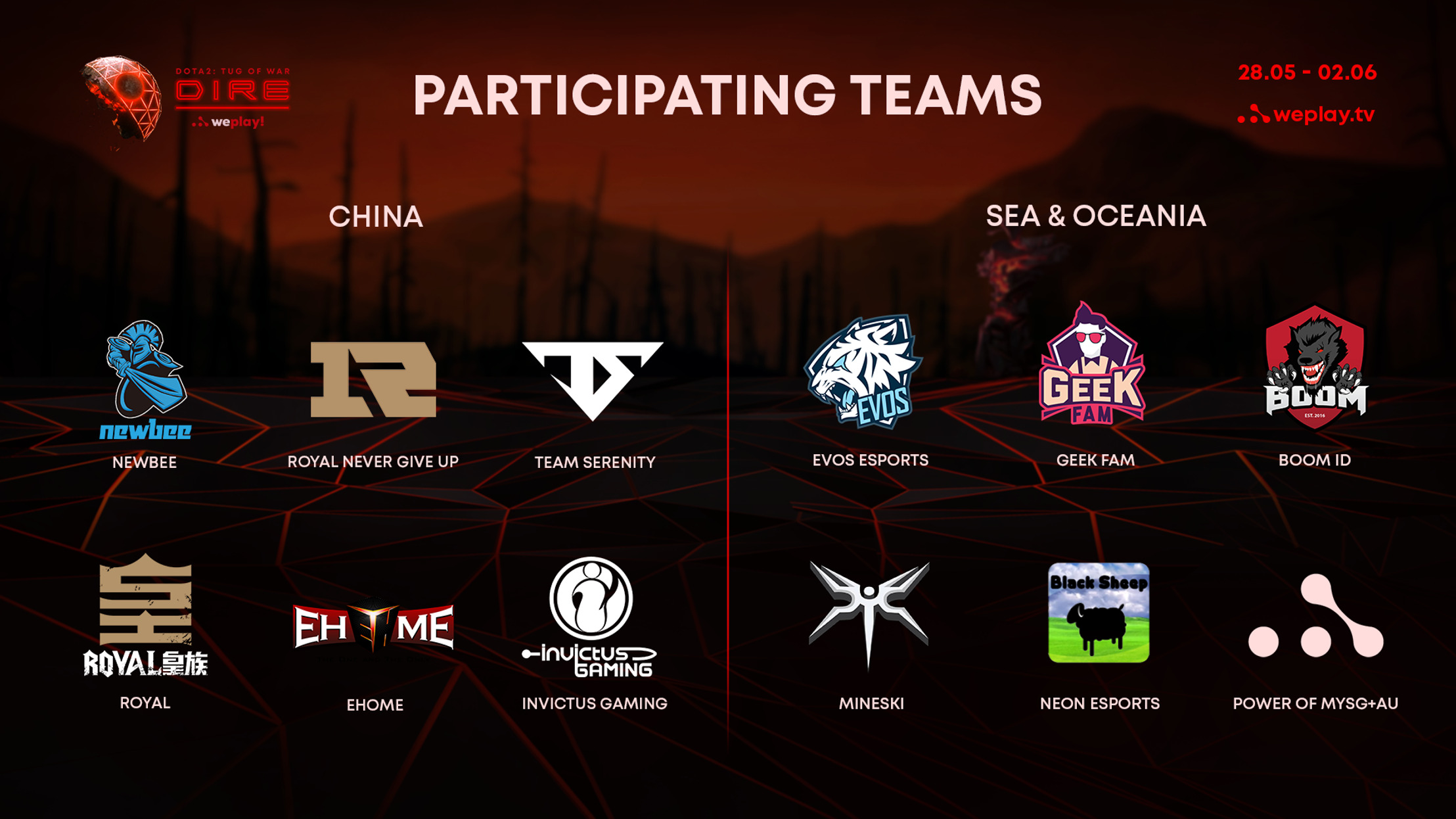 Dota 2 Tug of War: Dire - list of participants | WePlay Esports Media ...